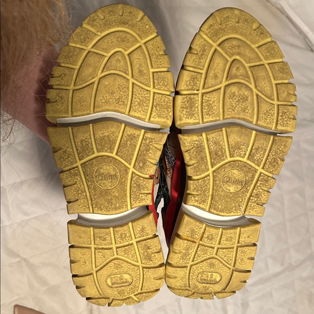 Chloe Women's Sneakers with Yellow and Red Accents - Picture 7 of 7